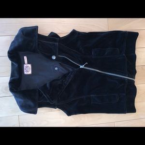 🆕 JUICY COUTURE! 👑 Velvet Moto Vest (NEVER WORN)